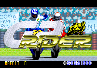 GP Rider (set 2, World, FD1094 317-0163) Title Screen